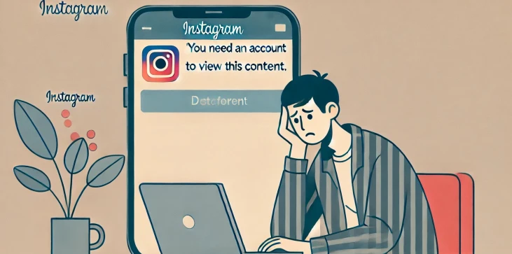 une personne triste sans compte instagram